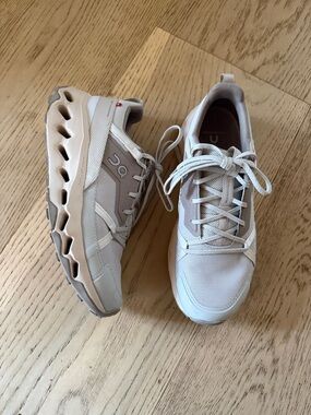 On Running Cloudnova Women's Sneakers in Light Beige and Cream